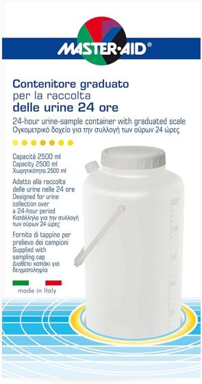 Masteraid Contenitore per la Raccolta Urine 24 h 2500 ml.