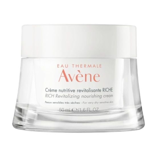 Avene Crema Nutritiva Rivitalizzante Ricca 50ml | Crema Idratante per Pelli Secche e Molto Secche, dona subito luminosità e nutrimento.