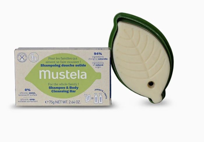 Mustela shampo detergente solido 75g