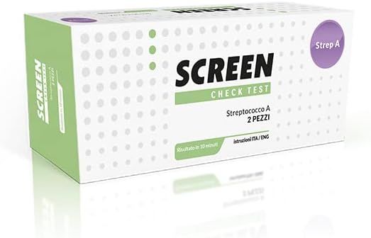 Screen Test Rilevazione Infezione da Streptococco 2 pezzi.