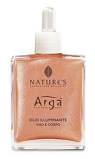 Nature's Argà Olio Illuminante Viso e Corpo Bronze 30ml | Olio Viso e Corpo ideale per donare luce e idratazione, con Argan Bio e Polvere di Mica.