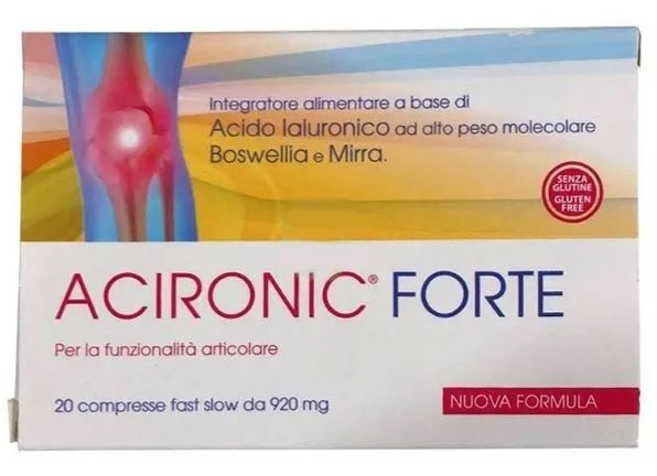 Acironic Forte Integratore Articolare 20 compresse fast-slow.