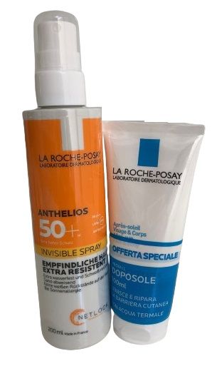 Anthelios Spray Solare SPF50+ con Doposole Posthelios Omaggio | Solari con protezione molto alta, spray viso e corpo.