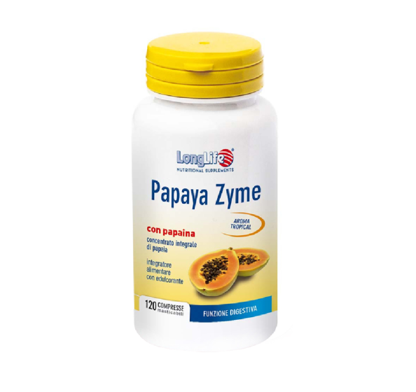 Longlife papaya zyme 120 tavolette