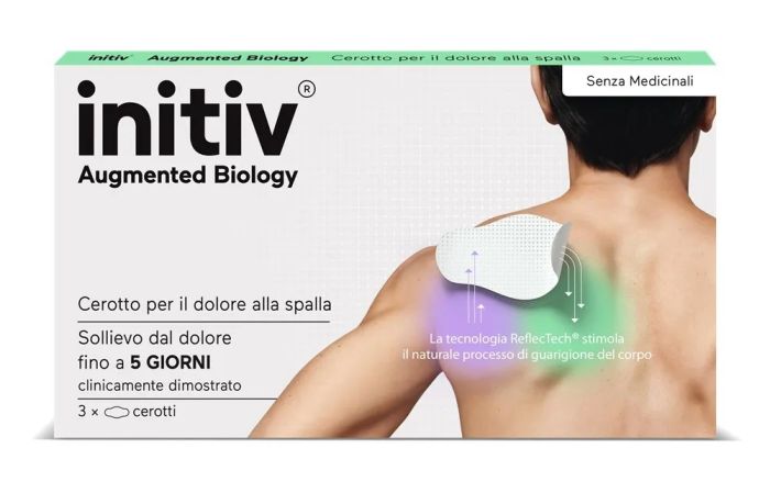 Initiv Cerotto Dolore Spalla 3 Pezzi | Cerotto Senza Farmaci per il Dolore alle Spalle.