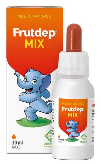 Frutdep Mix Gocce Erbozeta 30 ml | Integratore Multivitaminico per Bambini in gocce.
