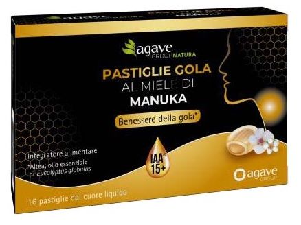 Pastiglie Gola Miele di Manuka IAA 15+ | Pastiglie per il Dolore alla Gola con Oli Essenziali e Miele.