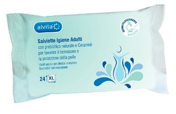 Alvita Salviette Igiene Adulti 24 Pezzi | Salviette Igiene Adulti Corpo e Zone Intime.