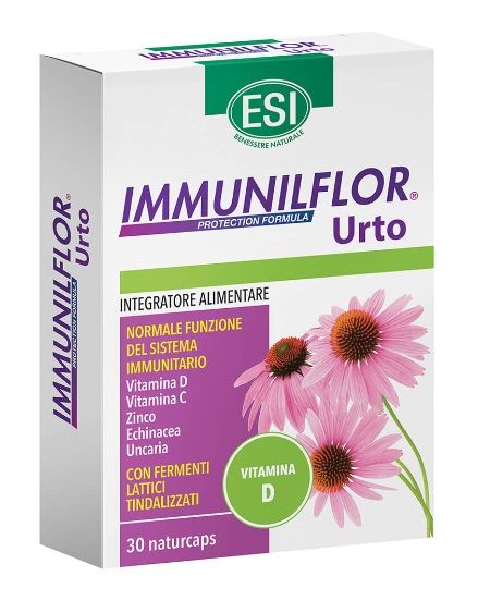 ESI Immunilflor Urto Vitamina D 30 capsule| Integratore per il Sistema Immunitario con Vitamina D.