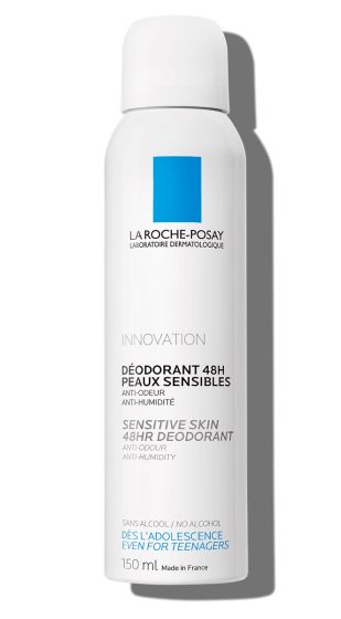 La Roche Posay Deodorante Spray Fisiologico 48H 150ml | Deodorante per Pelli Sensibili Senza Sali d'Alluminio.