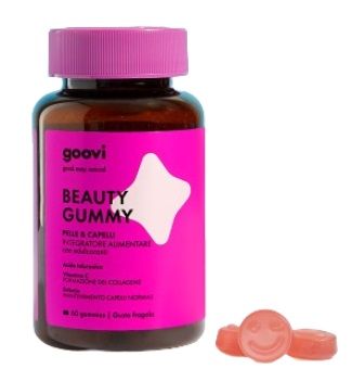 Goovi Beauty Gummy 60 Gommose | Integratore in Caramelle Gommose per il benessere di Pelle e Capelli.