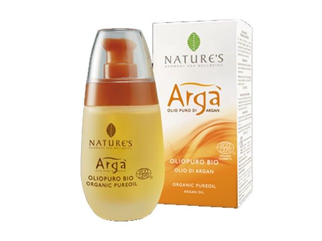 Natures arga' Olio Puro Biologico Viso, Corpo e Capelli 50 ml